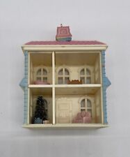 Vintage Russ Collectible Ornament The Holiday House, Pink & Blue Doll House picture