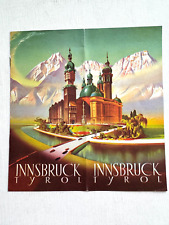 1950's Innsbruck Austria Travel Brochure-Art by Heinrich Berann picture