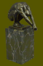 Bronze Sculpture Art Modern Diver Signed Handcraft Hot Cast Lost Wax Gift Deco picture