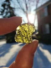 one of a kind genuine moldavite tektite green rock crystal meteorite picture