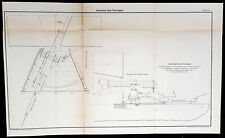 1856 Capt. Richard Delafield Antique Print Schematic of a Cannon or Gun Carriage picture