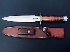 Randall Model 2-8 Fighting Stiletto Knife & Leather Sheath (New) picture