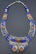 Beautiful Vintages Tibetan Jewelers Antique Necklace With Natural Stones picture