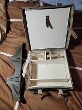 Original WW2 Era Italian TNT Carry Case- GenSurplus- Steel & Cotton Canvas+shelf picture