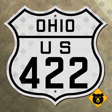 Ohio US route 422 highway marker road sign 1926 Cleveland Youngstown 16x16 picture