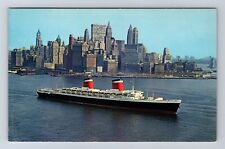 New York City, Superliner United States, New York Harbor, Vintage Postcard picture