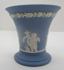 Wedgwood Jasperware Blue Vase Vintage - picture