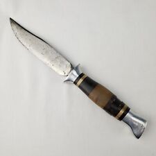 Vintage Custom Made Knife Stacked Handle Fighting WW2 Trench Military ? WWII War picture