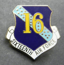 Sixteenth Air Force 16th USAF Hat Jacket Lapel Pin 1 inch US picture