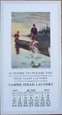 Frank Stick, Artist Signed 1917 Fishing Boat, High Jumper, Ad Calendar, Laundry picture