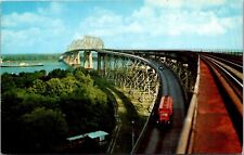 Postcard New Orleans Louisiana Huey P Long Bridge Across The Mississippi River picture
