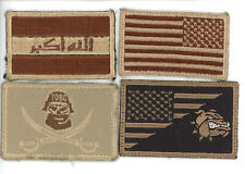 Flags US Iraq Iraqi TBOC Bulldog Desert DCU Theater made Patches OIF OIR GWOT picture