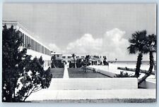 St Petersburg Florida FL Postcard Tides Hotel Apartments Bath Club Cottages 1944 picture