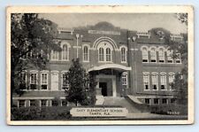 Gary Elementary School Historic Tampa Florida Postcard c.1940 *HEAVY CREASING* picture