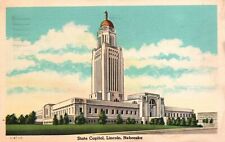 Vintage Postcard 1944 State Capitol Building Landmark Lincoln Nebraska Art Tone picture