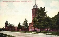 Vintage Postcard 1913 Michigan College of Mines Houghton Michigan MI picture