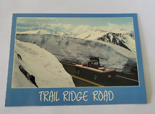 Vintage 1989 Trail Ridge Road Rocky Mountain National Park Spring Snow picture