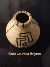 Vintage Native American Southwestern Pottery  Small Vase Signed Geometric Design picture