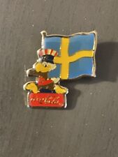 Coca Cola Pin “Sweden” 1984 Olympics International Flag Pin Series Los Angeles picture
