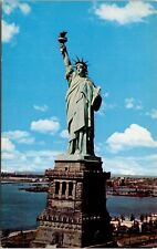 Statue Liberty Island New York Bay NY Peace Harbor Postcard UNP VTG Mike Roberts picture