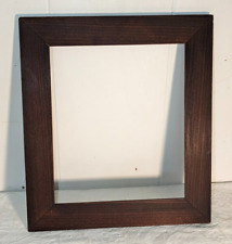 Vtg Dark Oak Colored Solid Wood Arts & Crafts Style Frame Fits 10 x 12