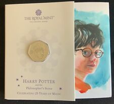 Harry Potter 2022 The Philosopher's Stone 25 Years 50p Pack Royal Mint Coin picture