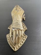 Vintage Knight's Hand Letter Clip Glove Metal Gauntlet Shield Medieval  Office picture