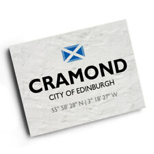 A3 PRINT - Cramond, City of Edinburgh, Scotland - Lat/Long NT1876 picture