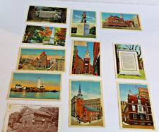 Lot 11 Vintage Massachusetts Linen Postcards Boston Concord - 10 Unposted picture