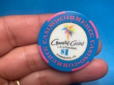 $1 COMMERCE  CASINO CALIFORNIA CASINO  CHIP———Y-294 picture