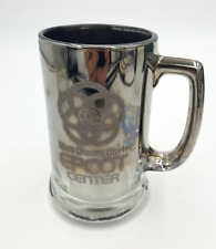 Walt Disney World Epcot Center Metallic Smoked Glass Mug 5.25