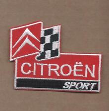 NEW 2 X 2 7/8 INCH CITROEN SPORT IRON ON PATCH  picture