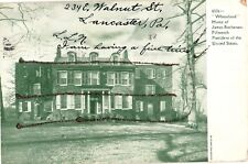Wheatland Home of James Buchanan LANCASTER Pennsylvania c1907 Glitter Postcard picture
