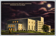 c1940s Linen Rodeheaver Auditorium Bob Jones University SC Vintage Postcard picture