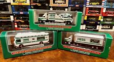 Hess Miniature  Vehicles Lot Of 3 Haulers With Race Cars. 2001, 2006, 2008 picture