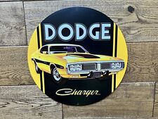 Dodge Charger Embossed Metal Sign 12
