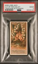 1887 N366 Lone Jack Language of Flowers (PSA 2 Gd) Lily of the Valley picture