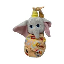 Disney Parks Swaddle Baby Dumbo Blanket Pouch Disney’s Babies Plush 10” Elephant picture