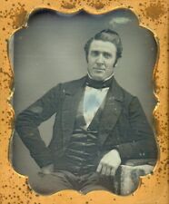 Man Posed With Arm On Table (1/6 Plate Daguerreotype) picture