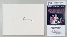 Henry Kissinger Signed Autographed 4.5 x 6 Card JSA Secretary Of State Nobel 1 picture