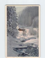 Postcard River Nature Trees Snow Landscape Scenery picture