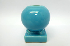 Vintage Used Retired Fiestaware Blue Bulb Candle Holder Decorative picture