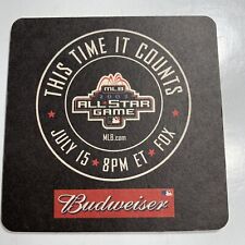 Budweiser Beer Coaster 4 Inch 2003 MLB All Star Game Baseball St Louis Mo picture