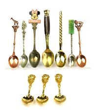 Collectible LOT of 10 Spoons: Disney Jade Flowers Lion Giraffe More - SP13A picture