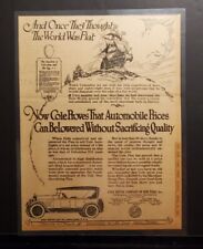 5069----1923 Cole Motor Co large display ad Columbus themed -- NY Times original picture