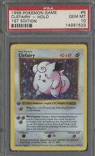 1999 Pokemon Game 1st Edition #5 Clefairy Holo PSA 10 picture