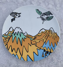 Flying Fish over Mountains 11” Dinner Plate 23102 IKEA Sweden Poland Made RARE picture