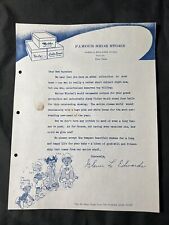 1949 BUSTER BROWN Famous Shoe Store PARIS TEXAS Letterhead Letter New Parents picture