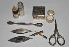 Antique Sterling Silver Sewing Items in VG Condition picture