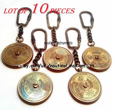 Perpetual Calendar Pendent Charm Antique Brass Nautical Vintage Style Lot of 10 picture